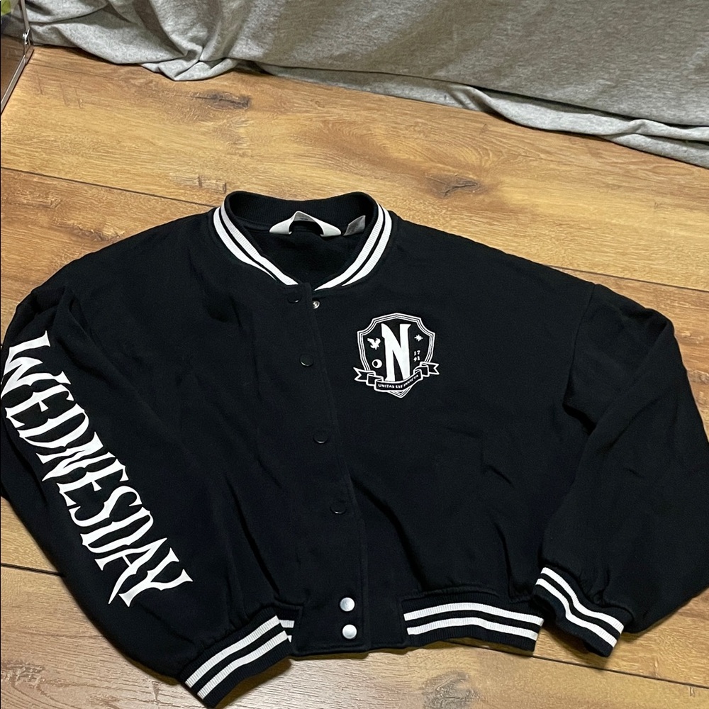 H&M Black and White Kids Varsity Jacket